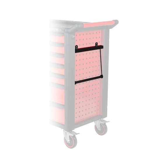 RACINGline paper roll holder, black - Paper roll holder for workshop trolley