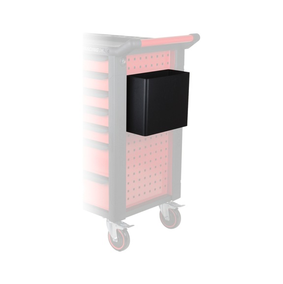 KS TOOLS RACINGline waste bin, black - Transport device (workshop, accessories, miscellaneous)
