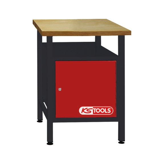 Workbench with 1 door, H840xW600xD600mm - Workbench