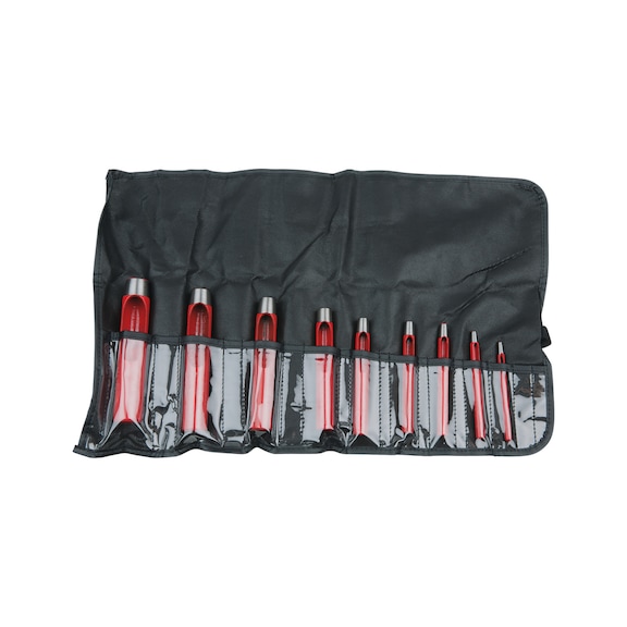 Round hole punch set, 9-piece 129.2111 - Round hole punch