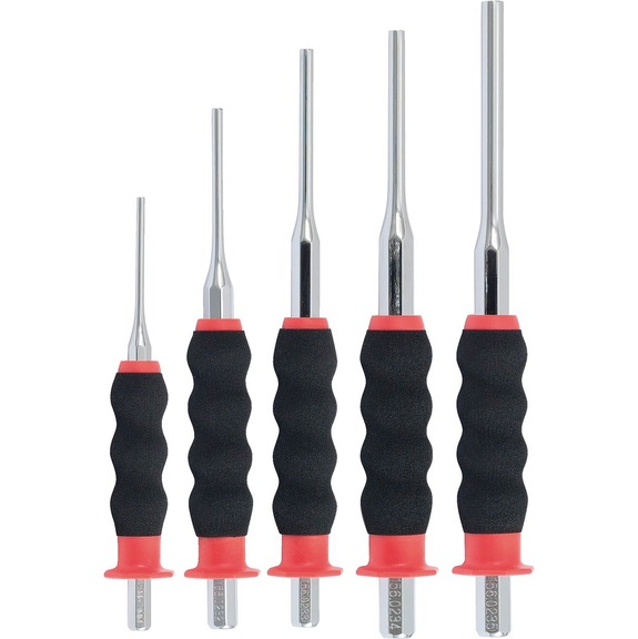 Drive-through driver set, CrMo, 5-piece cylindrical - Drive-through tool