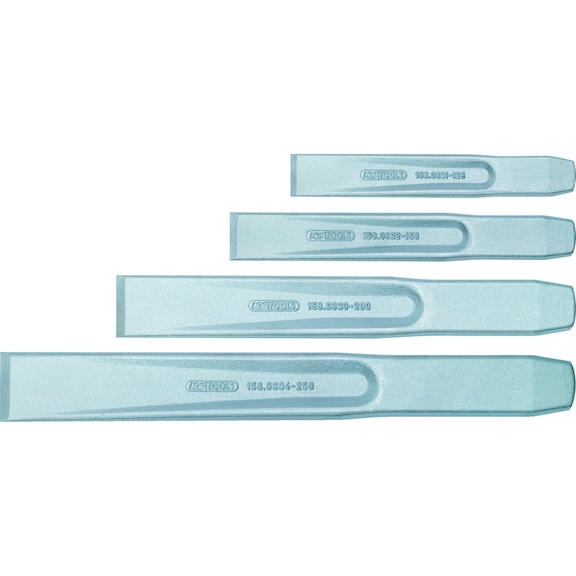 Flat chisel set, 4 pieces - Flat chisel set