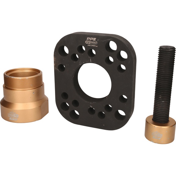 Puller set for hub without wheel bolt ring, 3-piece 440.0490 - Puller