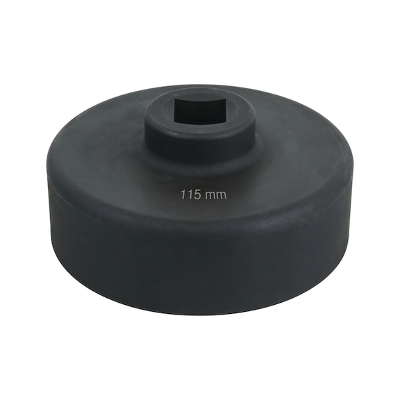 KS TOOLS 1 inch axle nut wrench, hexagonal, short, 115 mm - 1 inch axle nut wrench