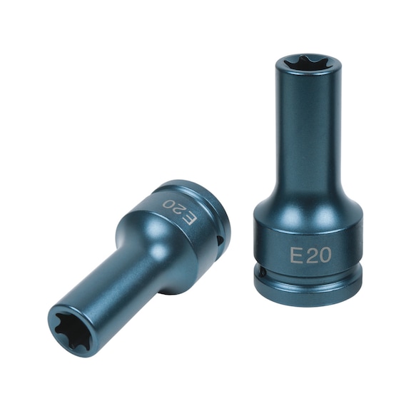 3/4 inch TX-E power socket, long, E20 460.1502 - Other socket wrenches