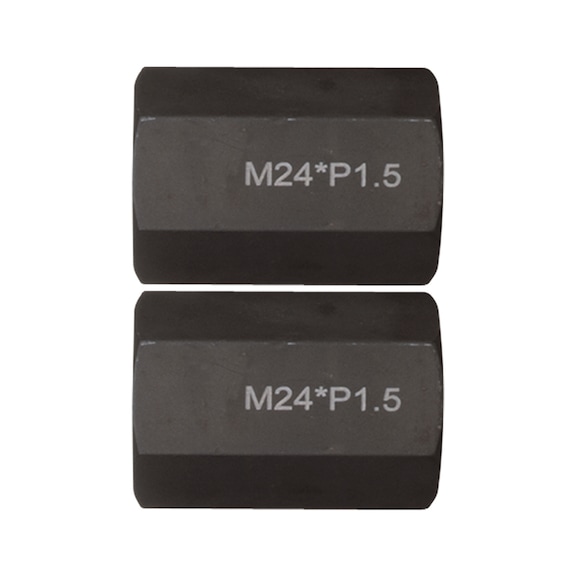 Thread adapter set M24x1.5x65mm, 2-piece - Pulling tool, extractor (individual parts)