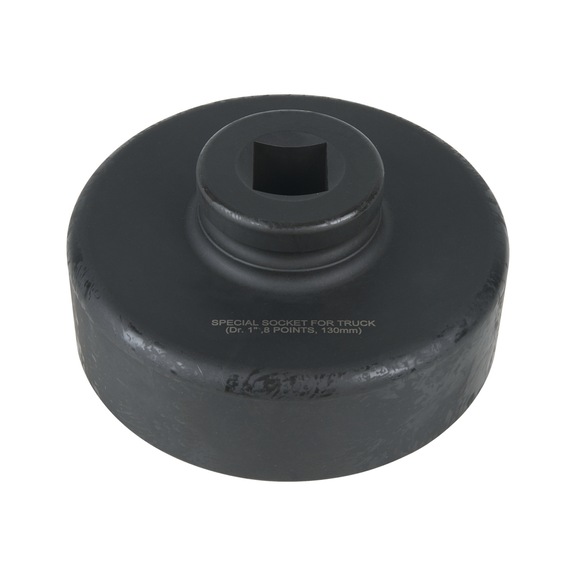 KS TOOLS 1 inch axle nut wrench, octagonal, short, 130 mm - 1 inch axle nut wrench