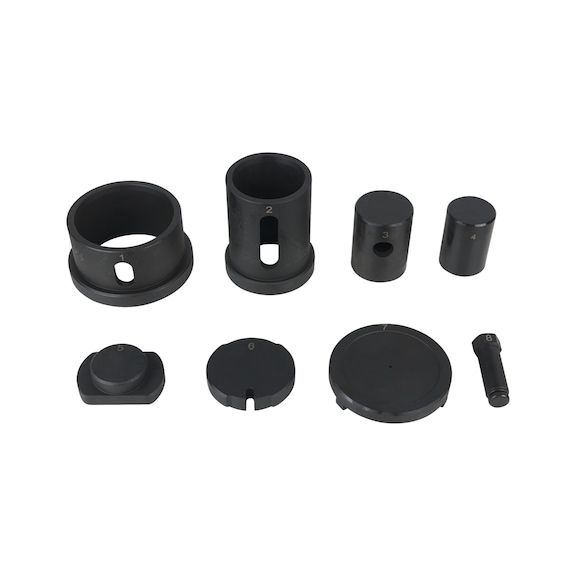 Triangular control arm bushing set, D: 75 mm for DAF, 8-piece - Bushing