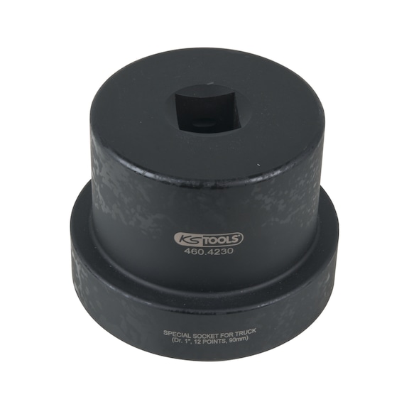 1 inch axle nut wrench with guide collar, 12-point, 90 mm - 1 inch axle nut wrench