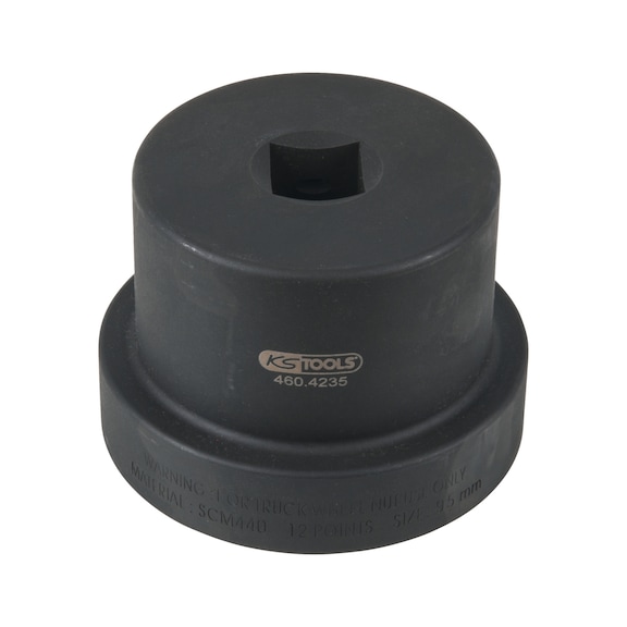 1 inch axle nut wrench with guide collar, 12-point, 95 mm - 1 inch axle nut wrench