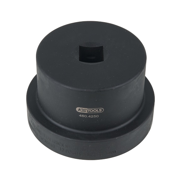 1-inch axle nut wrench with guide collar, 12-point, 110 mm - 1 inch axle nut wrench