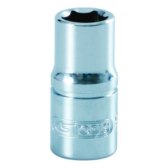 1/4 inch 6-point socket, short, 10.0 mm - 1/4 inch hex socket, short