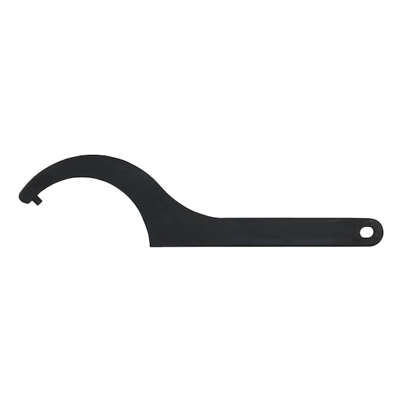 Fixed hook wrench with pin, 120-130 mm - Hook wrench with pin