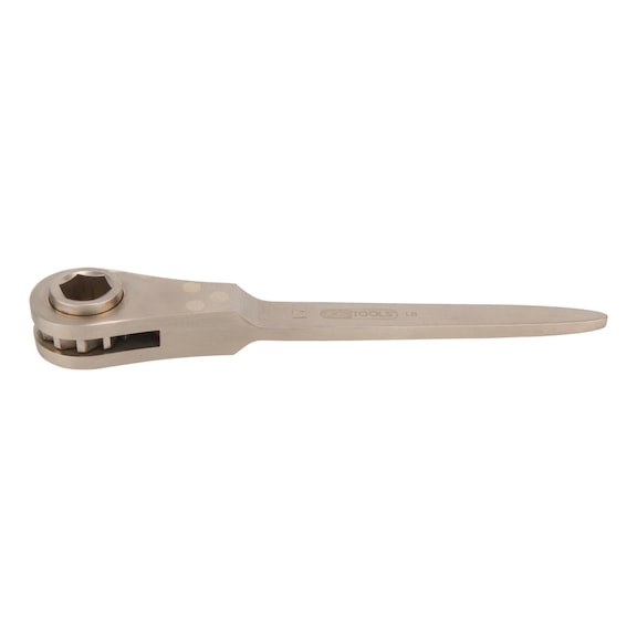 BRONZEplus construction ratchet, hexagonal, with centring tip 26 mm - BRONZEplus Construction Ratchet