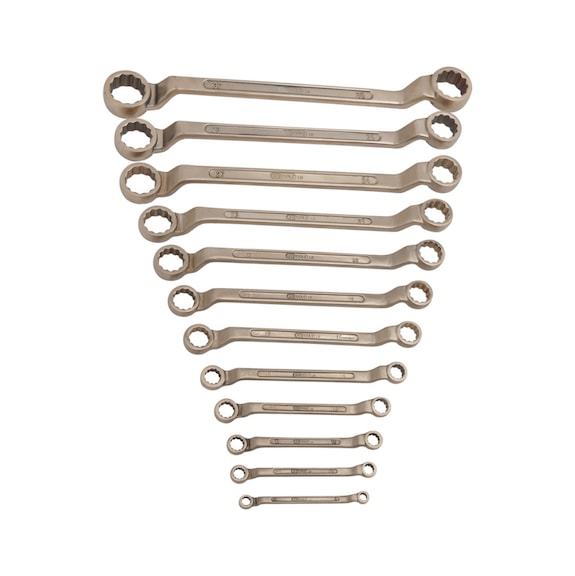 KS TOOLS Double ring spanner set