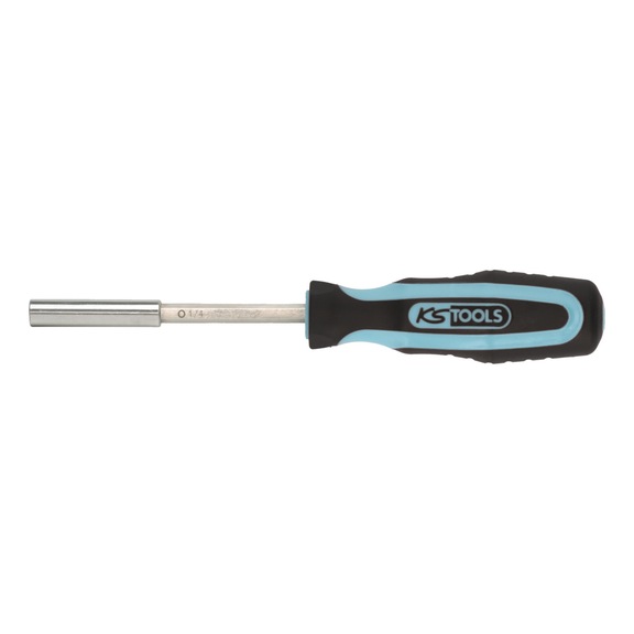 KS TOOLS 1/4 inch STAINLESS STEEL bit screwdriver, 206 mm - Drive unit (manually operated, socket wrench insert)
