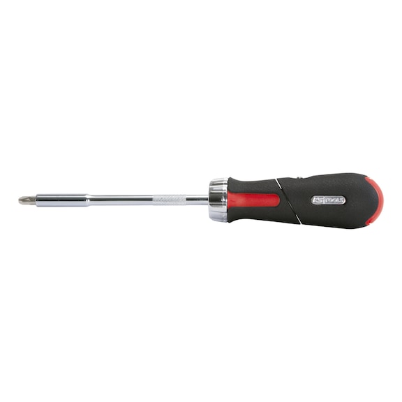 1/4 inch revolver ratchet bit screwdriver, 7-piece on hanger - Bit screwdriver