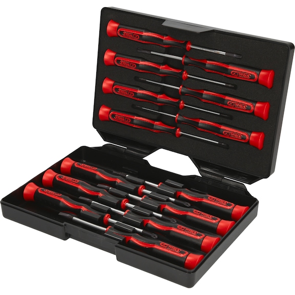 KS TOOLS Precision screwdriver set PH, slotted, TX, 14-piece - Precision Screwdriver Set
