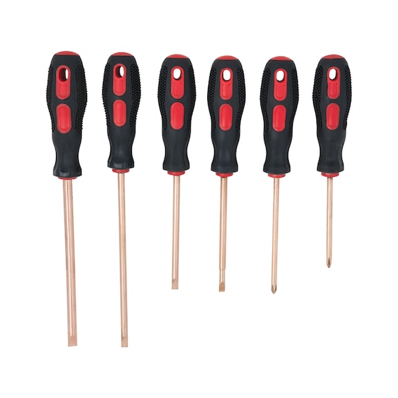 BERYLLIUMplus screwdriver set, 6-piece - BERYLLIUMplus screwdriver set