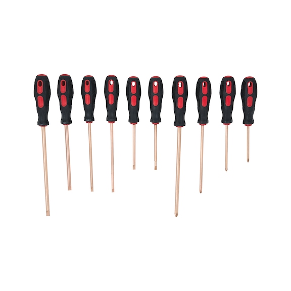 BERYLLIUMplus screwdriver set, 10 pieces - BERYLLIUMplus screwdriver set