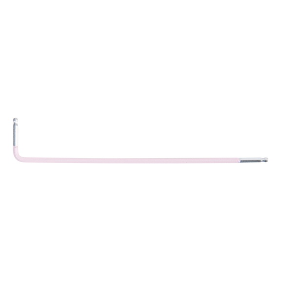 Double ball head hexagon socket angle pin wrench, XL, 2.0 mm, pink - Double ball-end hexagon socket angle pin wrench XL