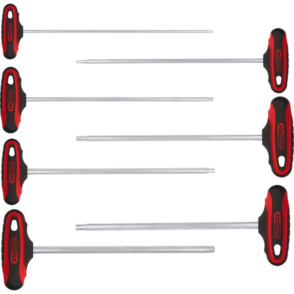 ERGOTORQUEplus T-handle RIBE Angle pin wrench set, 7-piece M4-M10 - Socket wrench (set)