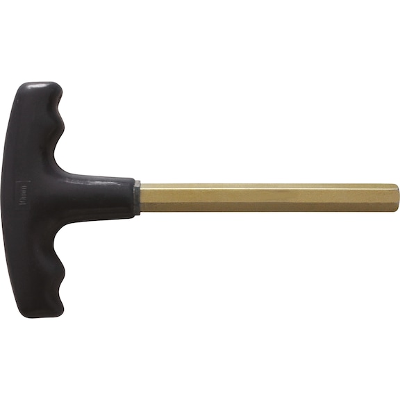 BRONZEplus hexagon socket angle pin wrench with T-handle 4 mm - BRONZEplus Hexagon socket angle pin wrench with T-handle