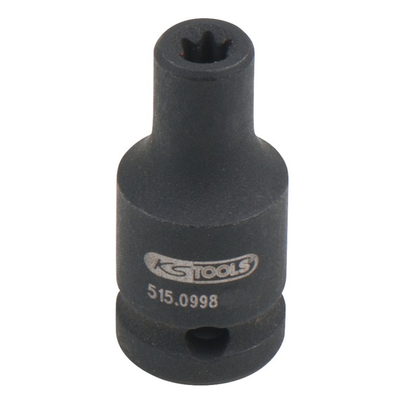 1/4 inch TX E-Power socket, short, E4 - 1/4 inch Torx E power socket