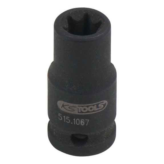1/4 inch TX E-Kraft socket, short, E7 - 1/4 inch Torx E power socket