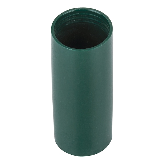 Replacement plastic sleeve, dark green, for 15 mm power socket - Sleeve (other)