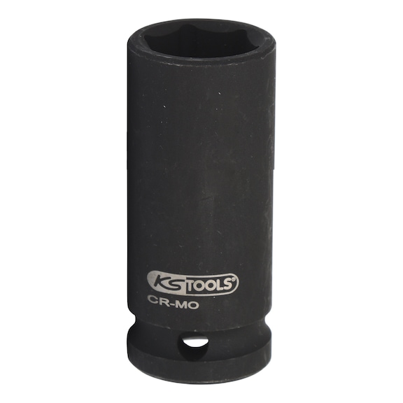 1.1/2 inch hex power socket, long, 46 mm - 1.1/2 inch hex power socket