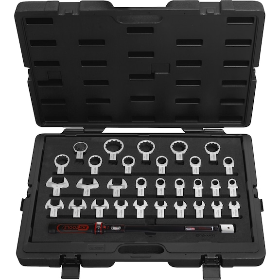 14x18 mm torque tool set, 31 pieces, 40-200 Nm - Plug-in tool sets
