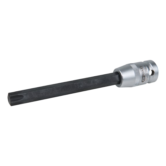 1/2 inch bit socket for TX screws, T55, length 140 mm, phosphated - Additional bit socket