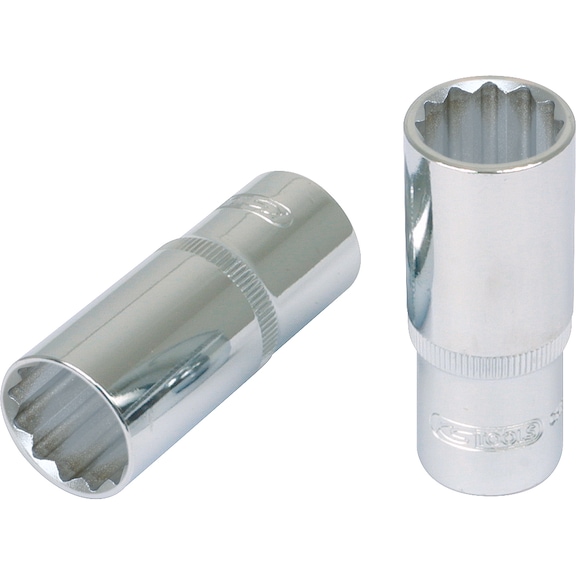 1/2 inch CHROMEplus 12-point socket, long, 11 mm - 1/2 inch CHROMEplus 12-point socket