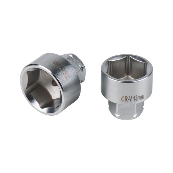 11 mm through socket, 7 mm - 11 mm box end socket