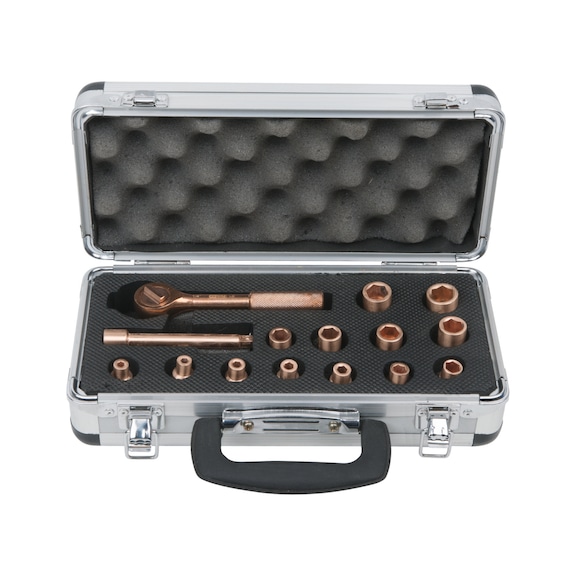 BERYLLIUMplus socket wrench set, 1/4 inch, 15-piece - Socket wrench (set)