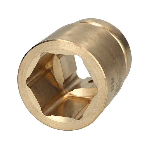 1.1/2 inch BRONZEplus socket wrench insert, hexagonal, 70 mm - 1.1/2 inch BRONZEplus socket wrench insert