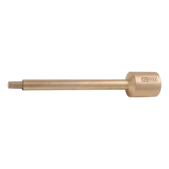 BRONZEplus bit socket hexagon socket 1/2 inch long 5x180 mm - BRONZEplus bit socket