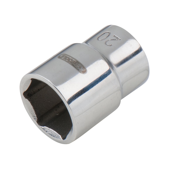 STAINLESS STEEL 1/4 inch hex socket, 6 mm - STAINLESS STEEL 1/4 inch hex socket