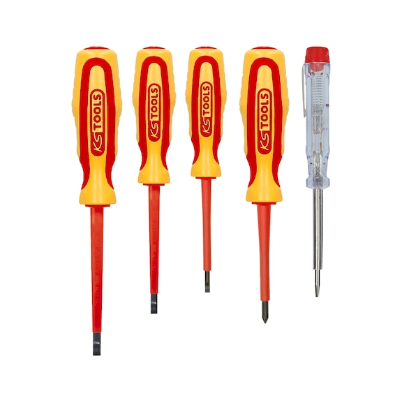 ERGOTORQUE VDE screwdriver set, PH+slotted, 5-piece - ERGOTORQUE VDE screwdriver set