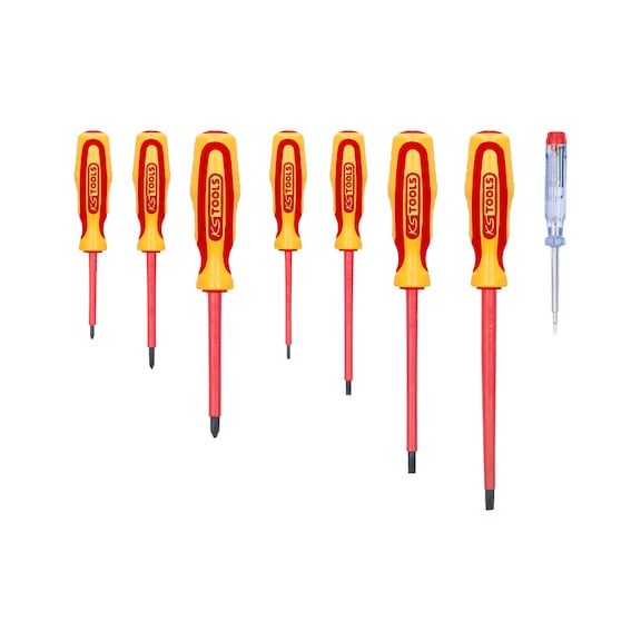 ERGOTORQUE VDE screwdriver set, PH+slotted, 8-piece - ERGOTORQUE VDE screwdriver set