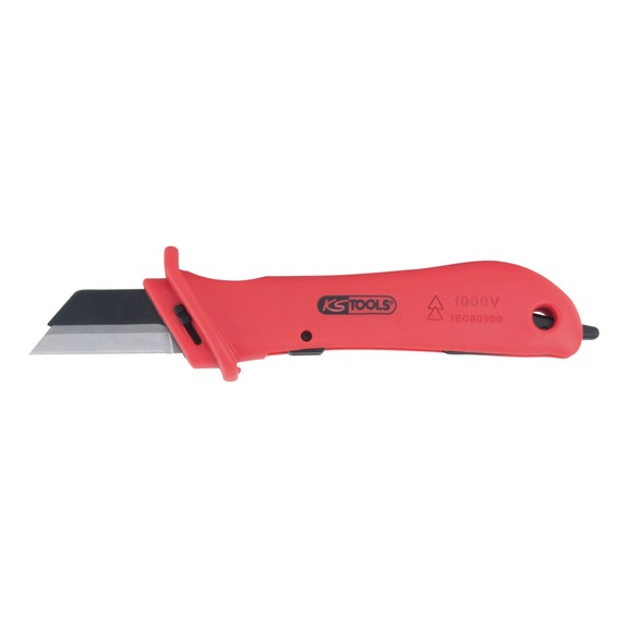 Cable knife with protective insulation and replaceable blade, 189 mm - Cable knife
