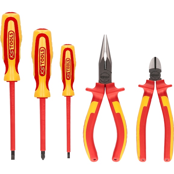 ERGOTORQUE VDE pliers and screwdriver set, 5-piece variant 1 - Pliers set