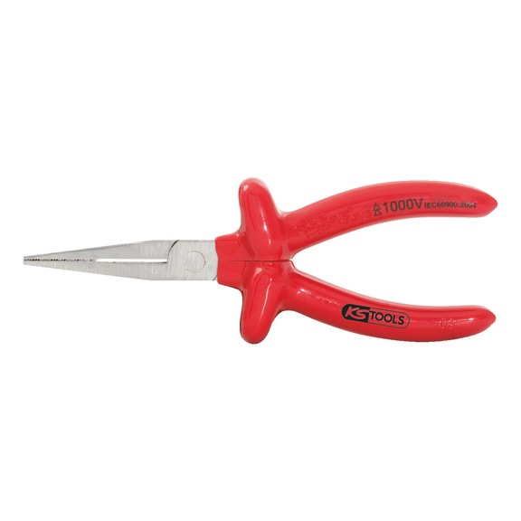 1000V long-nose flat-nose pliers, 160 mm 117.1299 - Flat round pliers