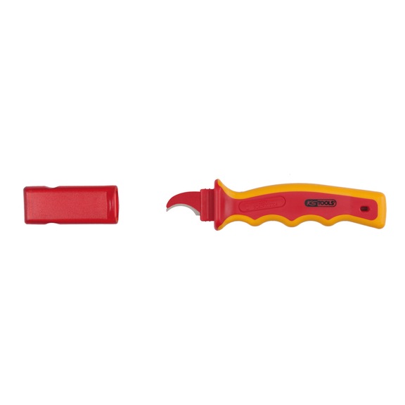 Insulated knife with protective insulation, 180 mm - Electrician's knife