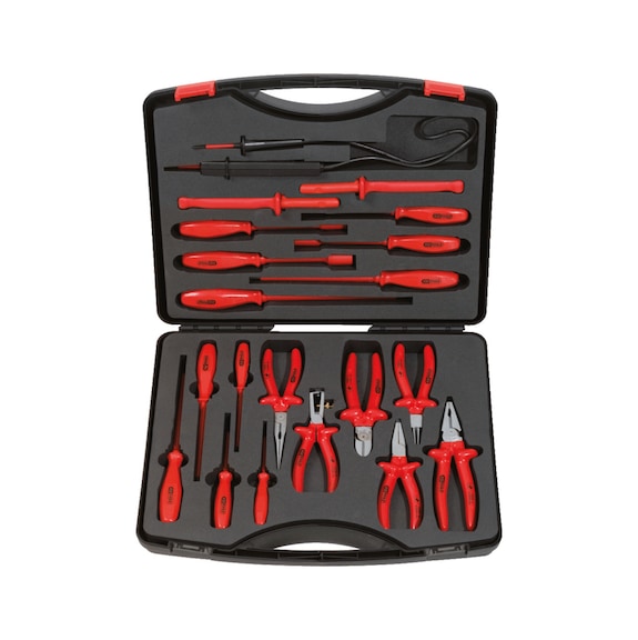 Tool set with insulated tools, 20 pieces - Multifunctional tool