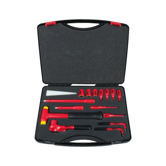 3/8 inch socket wrench set with insulated tools, 16-piece 117.1885 - Socket wrench set with insulated tools