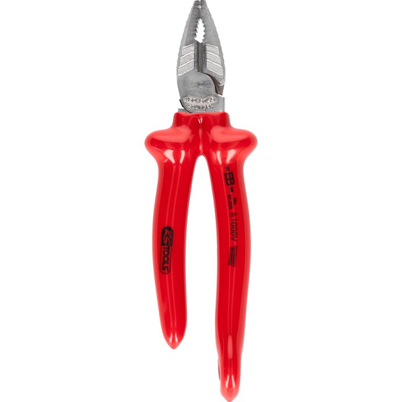 KS TOOLS 1000V heavy-duty combination pliers with safety eyelet for safety line - Combination pliers