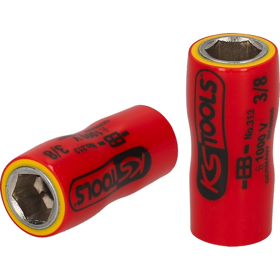 1/4 inch socket with protective insulation, 7/16 inch - 1/4 inch socket with protective insulation, 12-point