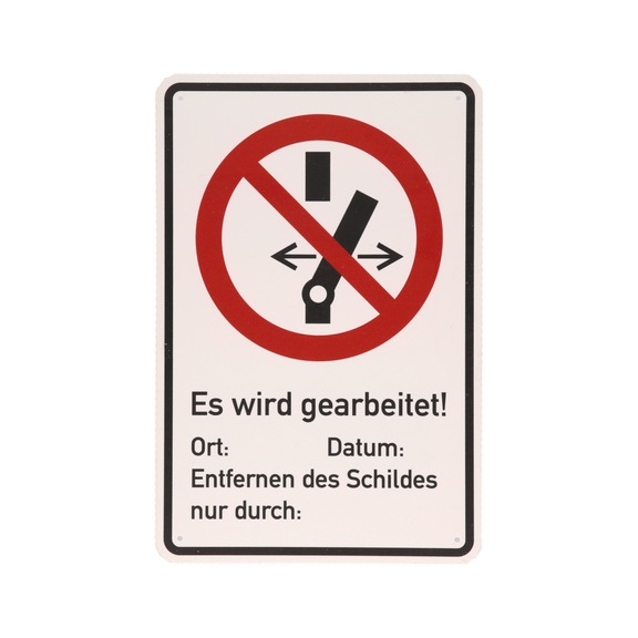 KS TOOLS Warning sign: Earthed - Warning signs